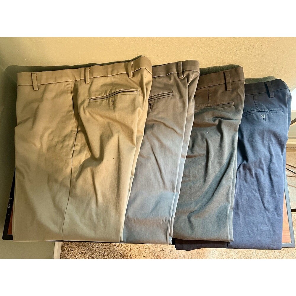 Lot of 4 Dockers Flat Front Pants Mens 36x30